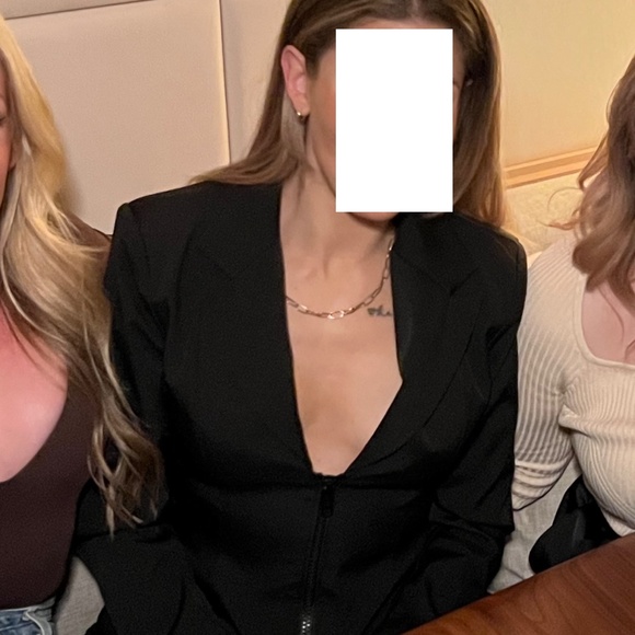 Black Steve Madden Blazer Dress with zipper - Picture 6 of 6